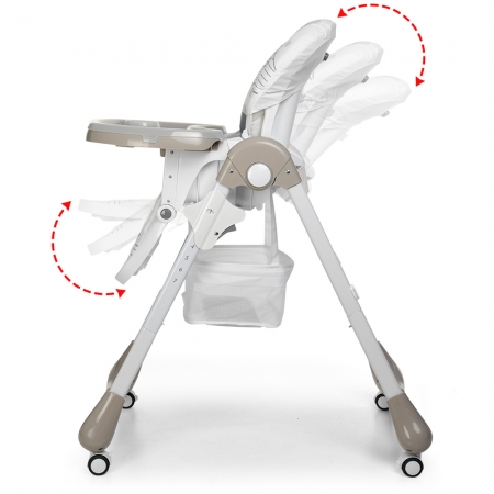 Стульчик для кормления с регулируемой спинкой Bambi M 3233 Lamb Beige