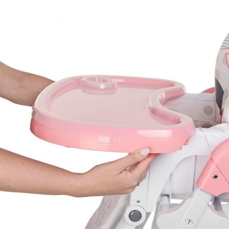 Стульчик для кормления с регулируемой спинкой Bambi M 3233 Lamb Light Pink
