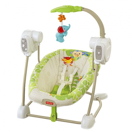 Качели для новорожденных Fisher Price «Друзья из тропического леса»