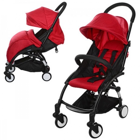 Детская прогулочная коляска YOGA M 3548-3, красная