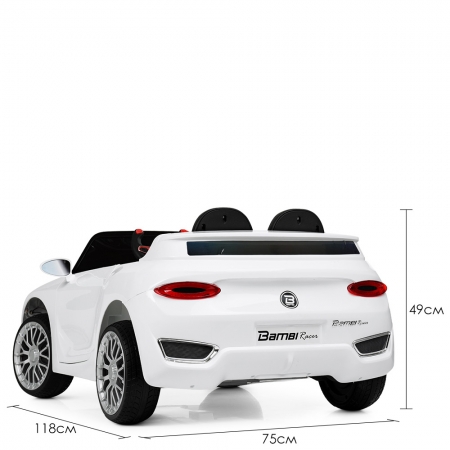 Детский электромобиль Bentley Бентли на пульте управления, Bambi M 4109EBLR-1 белый