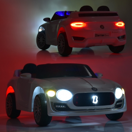 Детский электромобиль Bentley Бентли на пульте управления, Bambi M 4109EBLR-1 белый