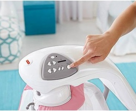 Колыбель – качели Fisher-price Розочка с музыкой и световым проектором Starlight Cradle 'n Swing