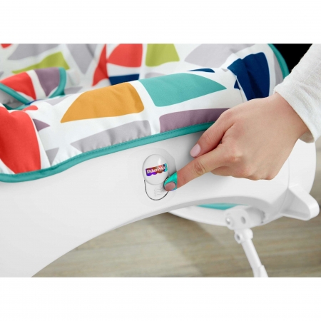 Детское кресло-качели Fisher-Price ЯРКАЯ ВЕРШИНА, от рождения до 3-х лет с массажной вибрацией