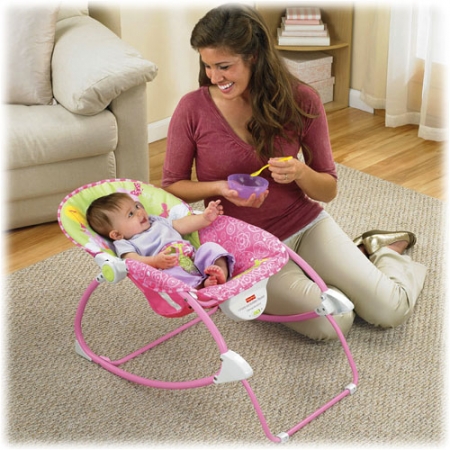 Кресло-качалка, детский шезлонг ПРИНЦЕССА МЫШЬ Fisher-Price