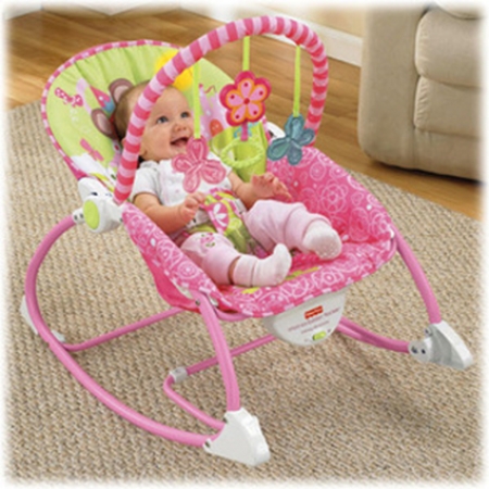 Кресло-качалка, детский шезлонг ПРИНЦЕССА МЫШЬ Fisher-Price
