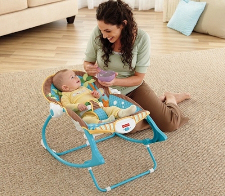 Кресло-качалка Fisher-Price ЗАБАВНЫЕ ДЖУНГЛИ с вибрацией