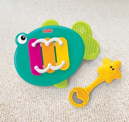 Музыкальный ксилофон-погремушка Рыбка со звездой Fisher Price