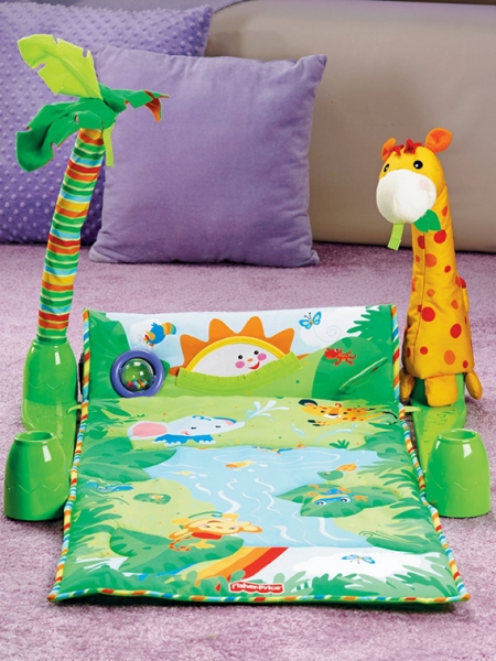 Коврик развивающий 3 в 1 «Джунгли» Fisher-Price Rainforest 1-2-3 Musical Gym