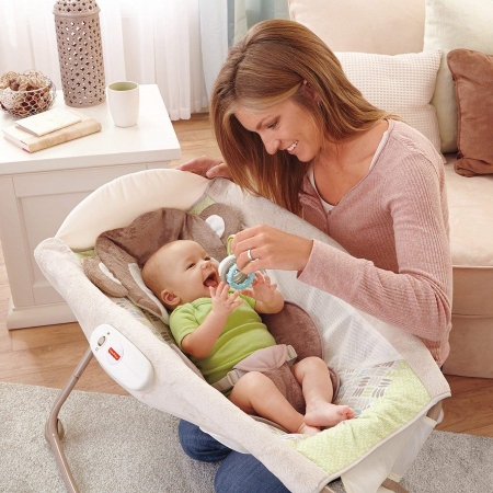 Кроватка, люлька для новорожденного Fisher-Price Deluxe Rock 'n Play Sleeper, Snugamonkey
