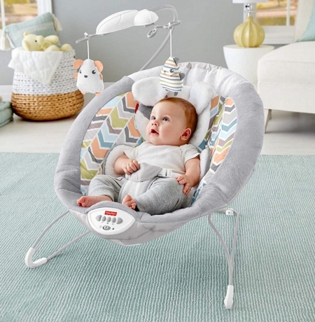 Шезлонг детский МОЙ МАЛЕНЬКИЙ ЩЕНОЧЕК My Little Snugapuppy Deluxe Bouncer Fisher Price