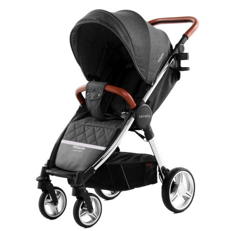 Коляска прогулочная CARRELLO Milano CRL-5501 Solid Grey +дождевик L /1/ MOQ
