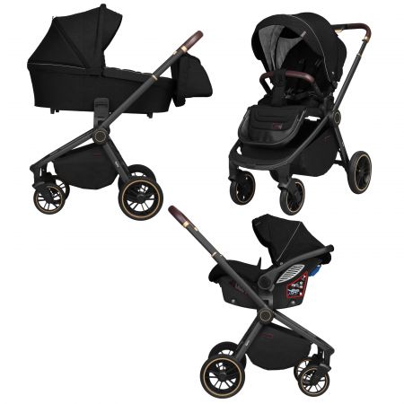 Коляска универсальная CARRELLO Epica CRL-8511/1 (3in1) Space Black +дождевик /1/