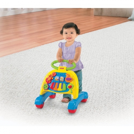 Музыкальные ходунки толкатель с музыкой «Оркестр» Fisher Price Brilliant Basics Musical Activity Walker
