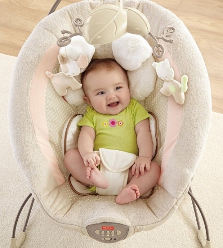 Шезлонг детский МОЙ МАЛЕНЬКИЙ ЩЕНОЧЕК My Little Snugapuppy Deluxe Bouncer Fisher Price