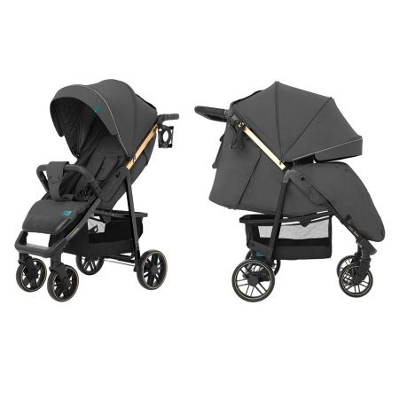 Коляска прогулочная CARRELLO Echo CRL-8508/2 Midnight Gray +дождевик L /1/ MOQ