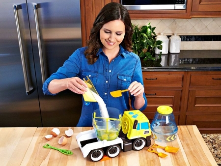 Машина бетономешалка настоящий миксер Matchbox Cookstruction Mega Mixe