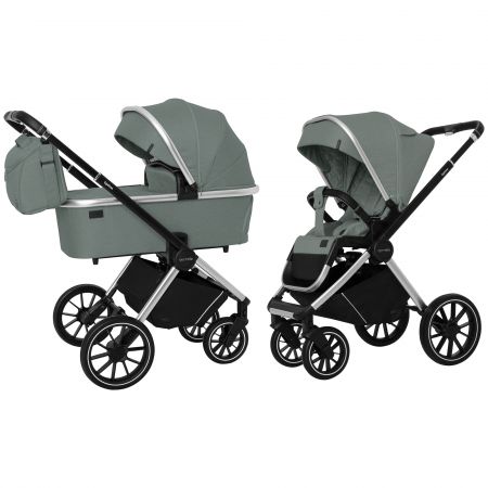 Коляска универсальная CARRELLO Optima CRL-6503 (2in1) Nordic Green в льне /1/