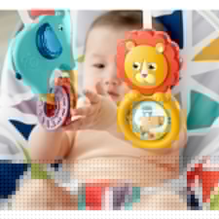 Детское кресло-качели Fisher-Price ЯРКАЯ ВЕРШИНА, от рождения до 3-х лет с массажной вибрацией