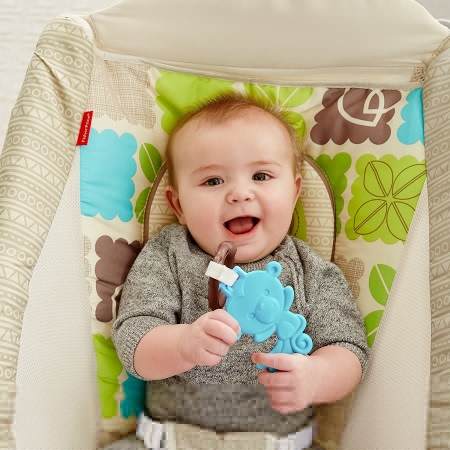 Колыбель-шезлонг с вибрацией Fisher-Price «Друзья из тропического леса» (Rainforest Friends Newborn Rock 'n Play Sleeper)