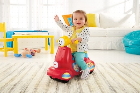 Fisher Price обучающий скутер с технологией SMART STAGES  Laugh & Learn Scooter