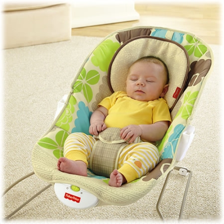 Шезлонг Fisher Price ДЖУНГЛИ НОВЫЙ Rainforest Deluxe Bouncer с игровой панелью