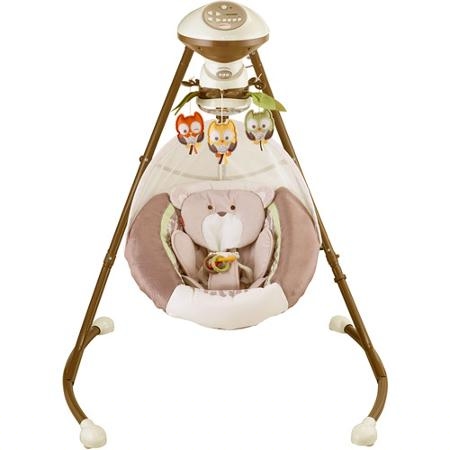 Колыбель-качели люкс-класса Мой Маленький Медвежонок Fisher-Price Fisher-Price My Little Snugabear Cradle 'n Swing