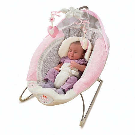 Детский шезлонг Fisher price МОЕ СЕРДЕЧКО для новорожденных. Люкс класс