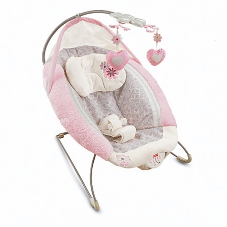 Детский шезлонг Fisher price МОЕ СЕРДЕЧКО для новорожденных. Люкс класс
