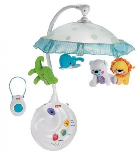 Мобиль музыкальный Fisher Price "Чудесная планета" 2 в 1 ( с проектором)