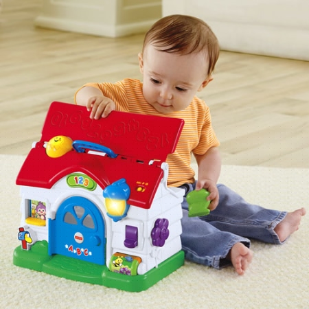 Детская развивающая игрушка «Обучающий домик щенка» Fisher-Price Laugh & Learn Puppy´s Activity Home