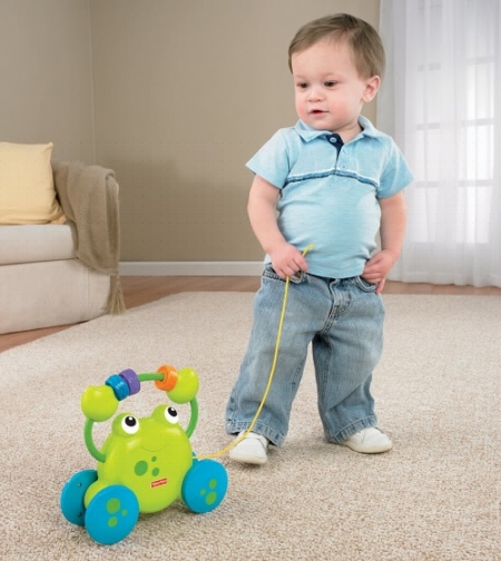 Каталка-игрушка «Лягушонок» Fisher Price Pull Along Froggie