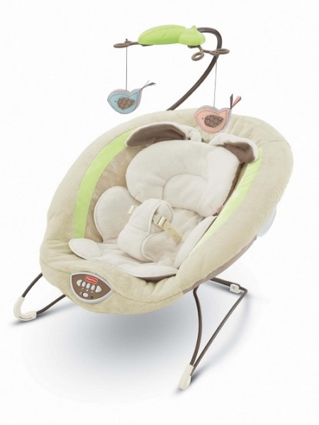 Шезлонг баунсер МОЙ МАЛЕНЬКИЙ ЗАЙЧИК Fisher Price Bouncer, My Little Snugabunny