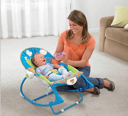 Детское массажное кресло-качели Fisher-Price Улитка