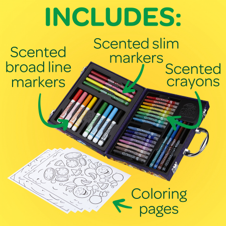 Набор для рисования Crayola с ароматизированными фломастерами и раскрасками