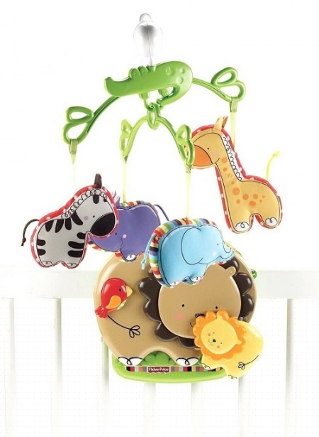 Мобиль для детей от 0 - до 2-х лет  Fisher-Price «Любимый зоопарк»
