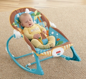 Кресло-качалка Fisher-Price ЗАБАВНЫЕ ДЖУНГЛИ с вибрацией