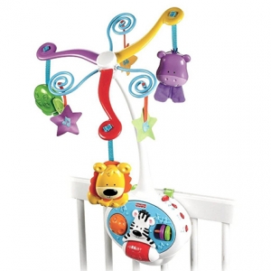Мобиль Fisher Price «Веселые друзья» 2 в 1 (Brilliant Basics 2-in-1 Activity Friends Mobile)