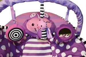 Детский  шезлонг Sassy Cuddle Bug Bouncer ФИОЛЕТОВАЯ БАБОЧКА