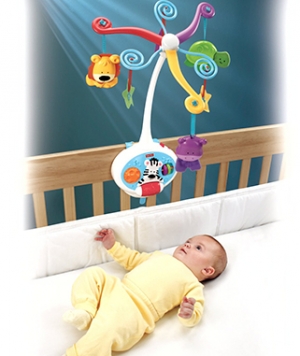 Мобиль Fisher Price «Веселые друзья» 2 в 1 (Brilliant Basics 2-in-1 Activity Friends Mobile)
