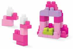 Конструктор розовый в мешке (60 дет.) Mega Bloks