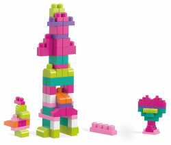 Конструктор розовый в мешке (60 дет.) Mega Bloks