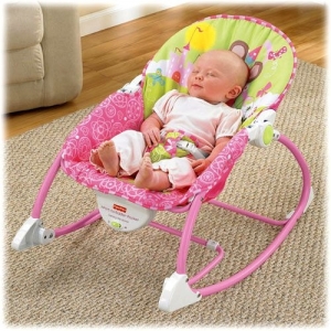 Кресло-качалка, детский шезлонг ПРИНЦЕССА МЫШЬ Fisher-Price