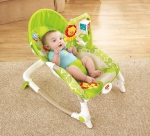 Детское кресло-качели  Fisher Price от 0 до 18 кг ЛЬВЕНОК  (люкс-класс)