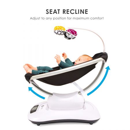 Детские качели МАМАРУ 4moms укачивающий центр mamaRoo 4 Bluetooth-Enabled high-tech Silver plush