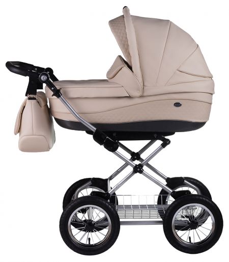 Коляска 2 в 1 классическая Roan Emma (12"sery) E18 бежевый