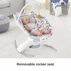 Укачивающий центр Fisher-Price 2 в 1 детские качели Deluxe Soothe 'n Play «ВОЛШЕБНЫЙ СОН»
