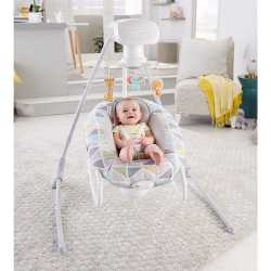 Укачивающий центр Fisher-Price 2-in-1 Deluxe Swing, колыбель-качели «ЛЕСНЫЕ ЧУДЕСА»