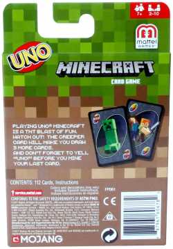 Настольная игра UNO "Minecraft"