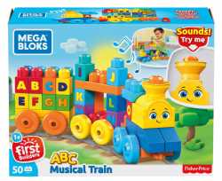 Конструктор "Музыкальный паровозик" Mega Bloks
